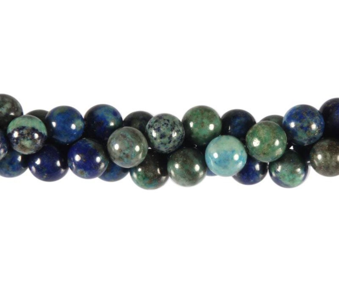 Chrysocolla kralen rond 8 mm (streng van 40 cm)