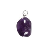 Amethist hanger met zilveren oogje Amethist hanger met zilveren oogje