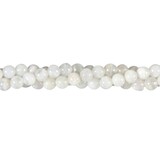 Maansteen (wit) kralen rond 6 mm (streng van 40 cm)