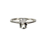 Zilveren ring azeztuliet maat 18 | ovaal facet 8 x 6 mm Zilveren ring azeztuliet maat 18 | ovaal facet 8 x 6 mm