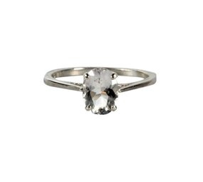 Zilveren ring azeztuliet maat 18 | ovaal facet 8 x 6 mm Zilveren ring azeztuliet maat 18 | ovaal facet 8 x 6 mm