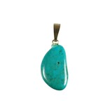Turkoois hanger met 14k gouden oogje Turkoois hanger met 14k gouden oogje