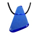 Siberische blauwe kwarts hanger doorboord Siberische blauwe kwarts hanger doorboord