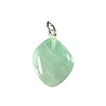 Calciet (groen) hanger met zilveren oogje Calciet (groen) hanger met zilveren oogje
