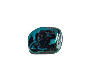 Chrysocolla met malachiet steen getrommeld 2 - 7 gram Chrysocolla met malachiet steen getrommeld 2 - 7 gram