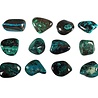 Chrysocolla met malachiet steen getrommeld 2 - 7 gram Chrysocolla met malachiet steen getrommeld 2 - 7 gram