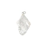 Nirvana ijskwarts hanger met zilveren oogje Nirvana ijskwarts hanger met zilveren oogje