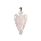 Rozenkwarts hanger engel groot Rozenkwarts hanger engel groot