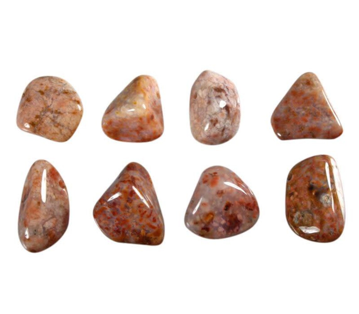 Mosagaat (roze) hanger doorboord