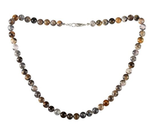 Merliniet ketting 8 mm kralen Merliniet ketting 8 mm kralen