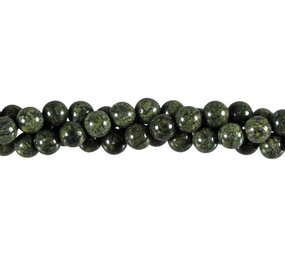 Serpentijn (Russisch) kralen rond 8 mm (streng van 40 cm)