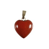 Jaspis (rood) hanger hart met 14k gouden oogje Jaspis (rood) hanger hart met 14k gouden oogje