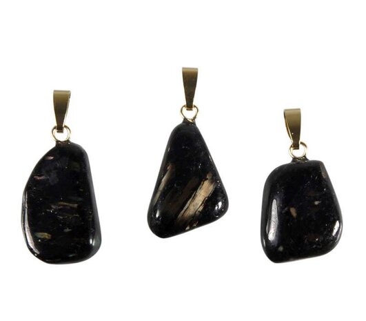 Nuummiet hanger A-kwaliteit met 14k gouden oogje Nuummiet hanger A-kwaliteit met 14k gouden oogje