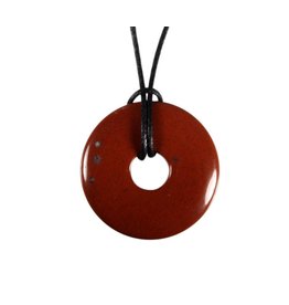 Jaspis (rood) hanger donut 3 cm