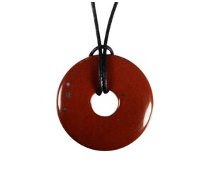 Jaspis (rood) hanger donut 3 cm Jaspis (rood) hanger donut 3 cm