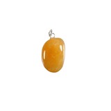 Aventurijn (geel) hanger met zilveren oogje Aventurijn (geel) hanger met zilveren oogje