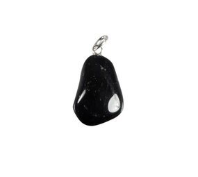 Obsidiaan (regenboog) hanger met zilveren oogje Obsidiaan (regenboog) hanger met zilveren oogje