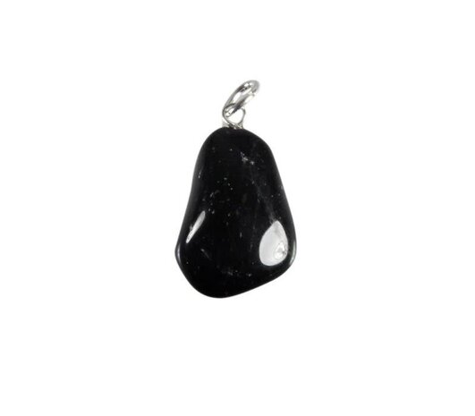 Obsidiaan (regenboog) hanger met zilveren oogje Obsidiaan (regenboog) hanger met zilveren oogje