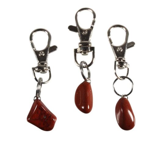 Halsband hanger jaspis (rood) groot