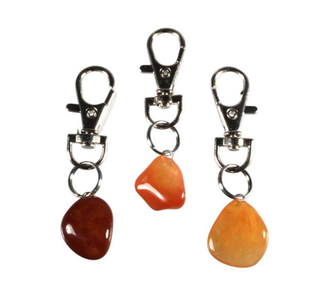 Halsband hanger carneool groot