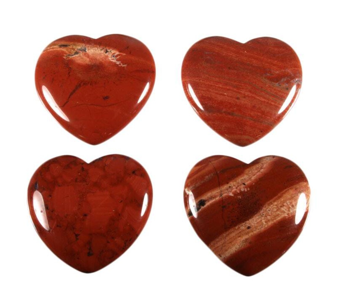 Jaspis (rood) edelsteen hart 4 cm Jaspis (rood) edelsteen hart 4 cm