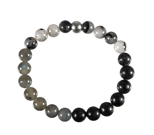 Armband zwarte magie (bescherming) 20 cm | 8 mm kralen