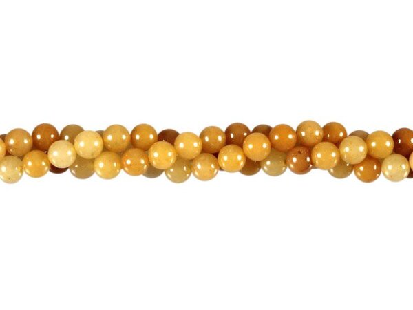Aventurijn (geel) kralen rond 6 mm (streng van 40 cm) Aventurijn (geel) kralen rond 6 mm (streng van 40 cm)
