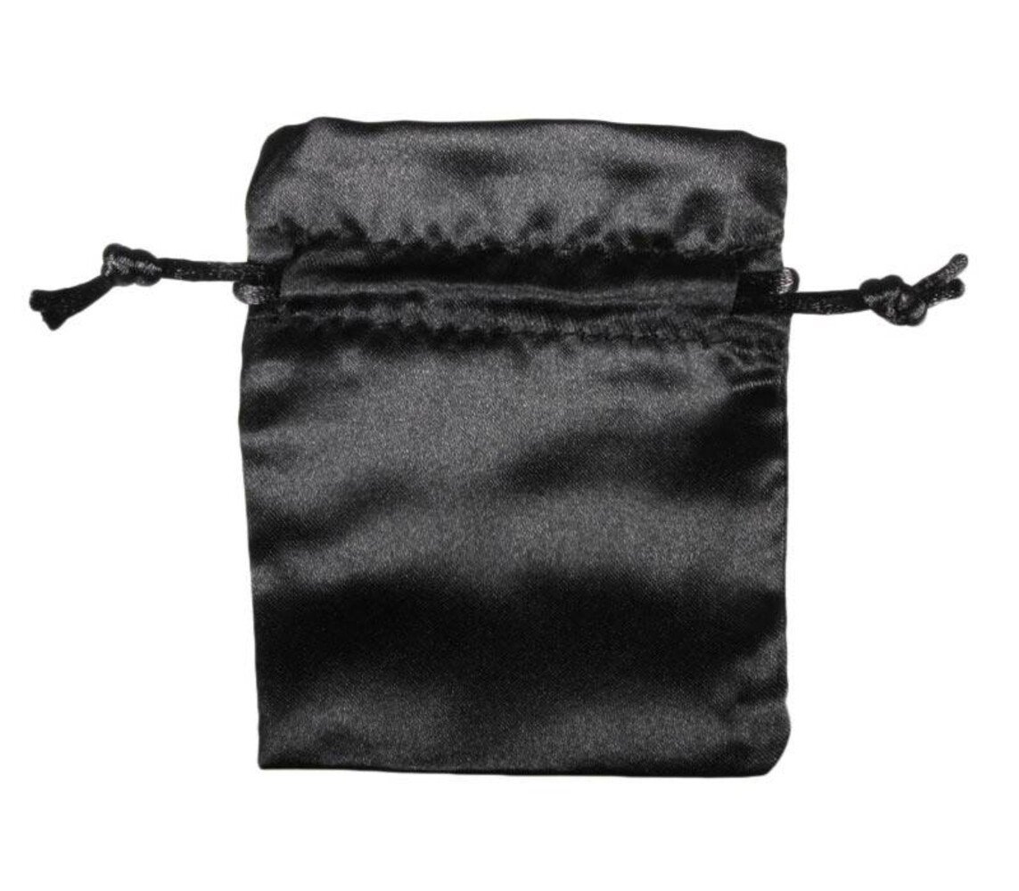 Buideltje satijn zwart