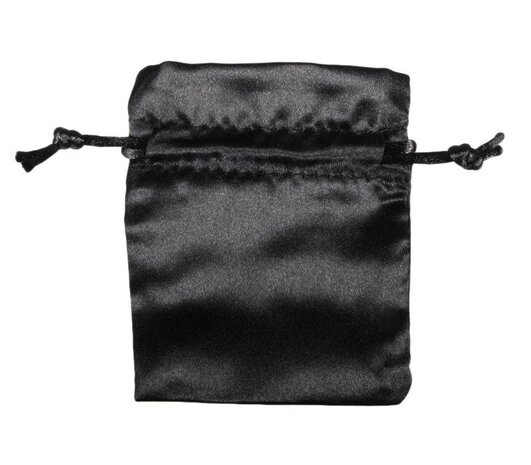 Buideltje satijn zwart