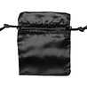 Buideltje satijn zwart