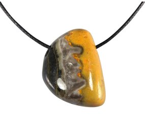 Bumble bee jaspis hanger doorboord