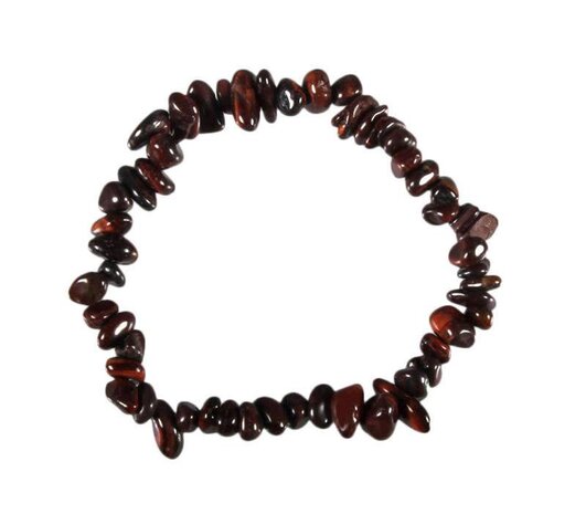 Tijgeroog (rood) armband split Tijgeroog (rood) armband split