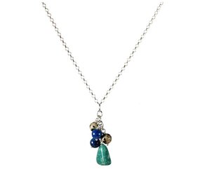Zilveren ketting tros sterrenbeeld maagd Zilveren ketting tros sterrenbeeld maagd