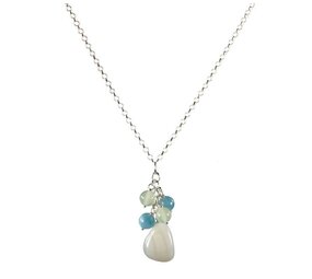 Zilveren ketting tros sterrenbeeld tweelingen Zilveren ketting tros sterrenbeeld tweelingen