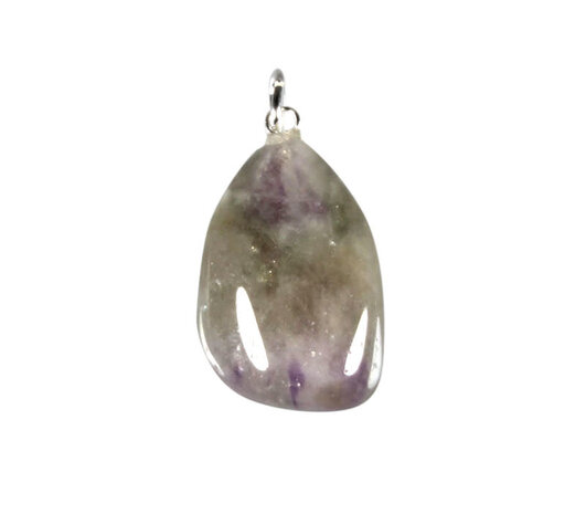 Amegreen hanger met zilveren oogje Amegreen hanger met zilveren oogje