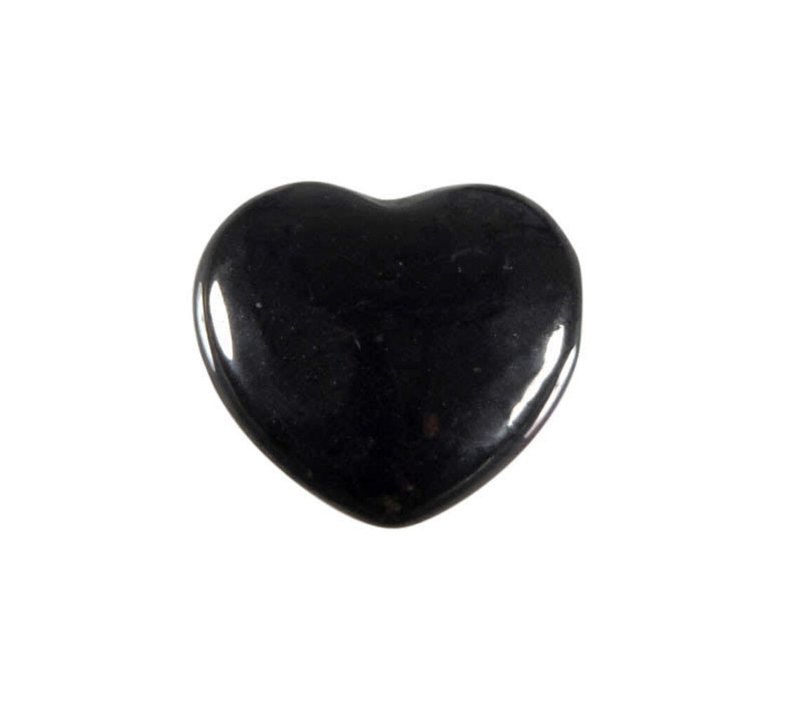 Shungiet edelsteen hart 2,5 cm Shungiet edelsteen hart 2,5 cm