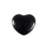 Shungiet edelsteen hart 2,5 cm Shungiet edelsteen hart 2,5 cm