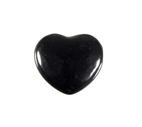 Shungiet edelsteen hart 2,5 cm Shungiet edelsteen hart 2,5 cm