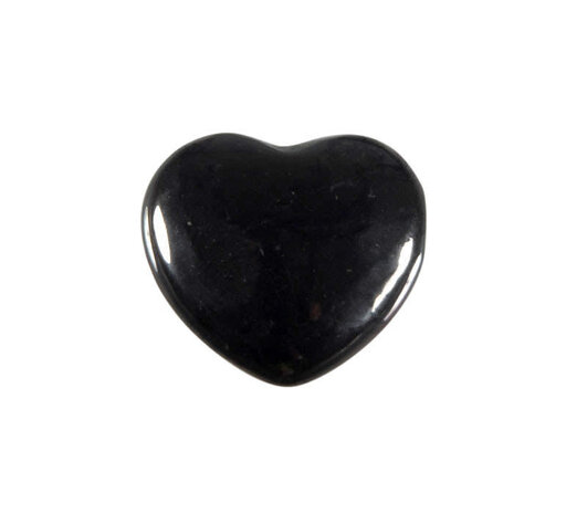 Shungiet edelsteen hart 2,5 cm Shungiet edelsteen hart 2,5 cm
