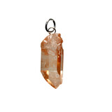 Tangerine kwarts hanger kristal met zilveren oogje Tangerine kwarts hanger kristal met zilveren oogje
