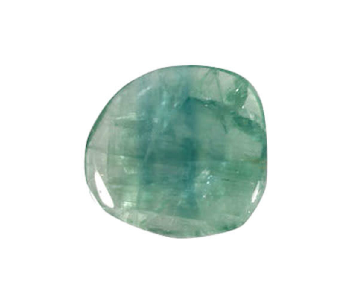 Fluoriet (groen) steen plat gepolijst