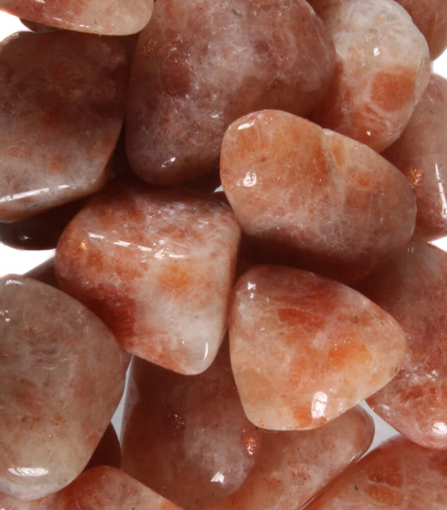 Zonnesteen steen getrommeld 10 - 20 gram