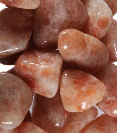 Zonnesteen steen getrommeld 10 - 20 gram