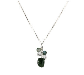 Zilveren ketting tros geluk en voorspoed Zilveren ketting tros geluk en voorspoed