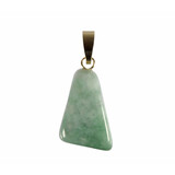 Jade (jadeiet) hanger met 14k gouden oogje Jade (jadeiet) hanger met 14k gouden oogje