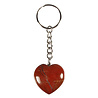 Jaspis (rood) sleutelhanger hart Jaspis (rood) sleutelhanger hart