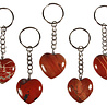 Jaspis (rood) sleutelhanger hart Jaspis (rood) sleutelhanger hart