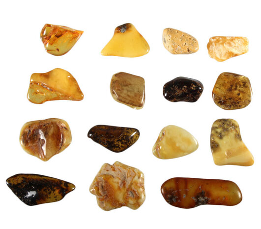 Barnsteen gepolijst 1 - 2 gram Barnsteen gepolijst 1 - 2 gram