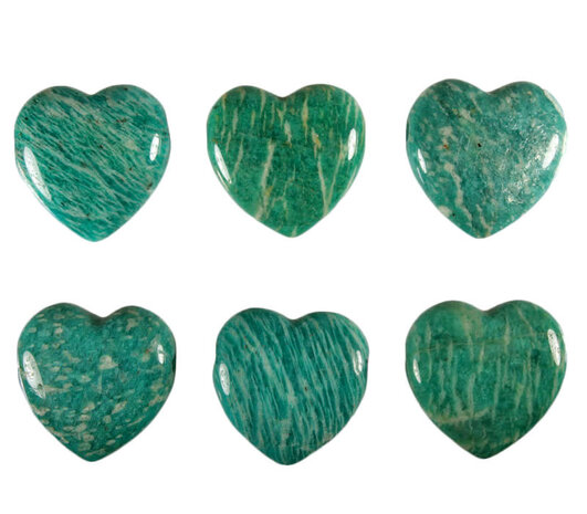 Amazoniet hanger A-kwaliteit hart doorboord Amazoniet hanger A-kwaliteit hart doorboord