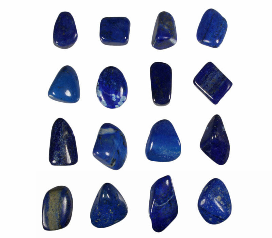 Lapis lazuli hanger doorboord